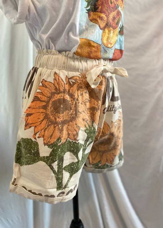 Local fair sunflower shorts