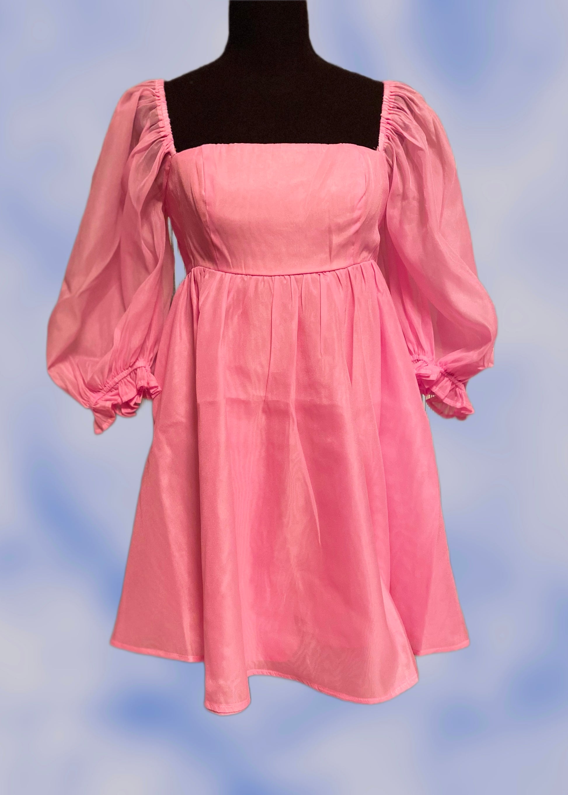 Barbie Pink Mini Puff Dress – DarlingVulgarity
